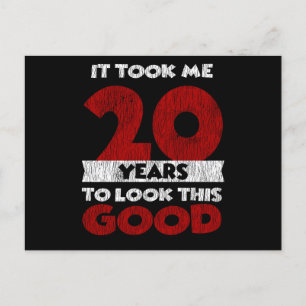 Carte Postale 20 ans Joyeux Anniversaire M'a Fait Paraître Beau 
