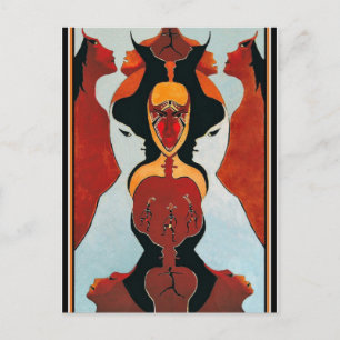 Carte Postale 20 visages - Danse Tribale