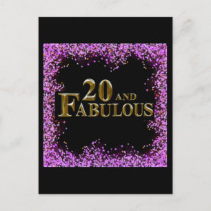 Carte Postale 20e Anniversaire 