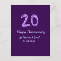 20e anniversaire de mariage ajout nom de couple da