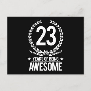 Carte Postale 23e anniversaire (23 ans d'être génial)