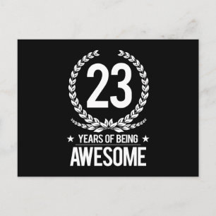 Carte Postale 23e anniversaire (23 ans d'être génial)