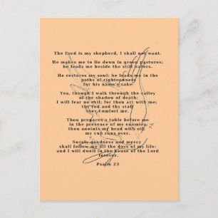 Carte postale 23e Psaume