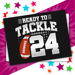 Carte Postale 24 Ans Tackle Football Party 24e anniversaire