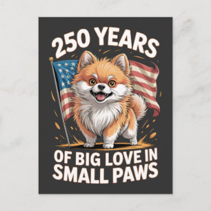 Carte Postale 250 Ans de Grand Amour dans de Petites Pattes Pome