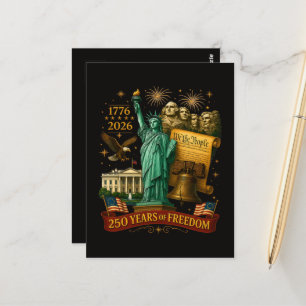 Carte Postale 250 ans de liberté américaine