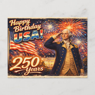 Carte Postale 250 Ans d'Excellence & Indépendance Washington