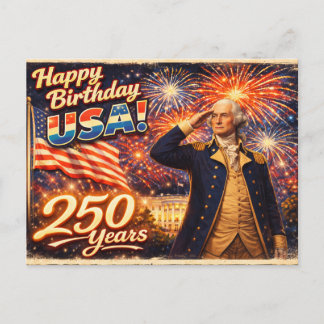 Carte Postale 250 Ans d'Excellence & Indépendance Washington