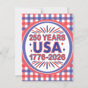 Carte Postale 250 Ans USA   1776–2026 Semiquincentenaire