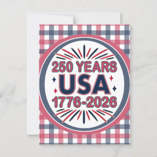 Carte Postale 250 ans USA   Semiquinentenaire 1776-2026