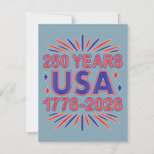 Carte Postale 250 ans USA   Semiquinentenaire 1776-2026