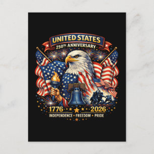 Carte Postale 250e anniversaire États-Unis 1776–2026 Patrimoine