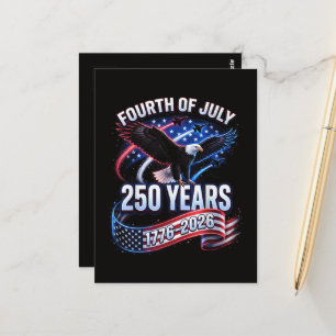 Carte Postale 250e anniversaire États-Unis 1776-2026 Patriotique