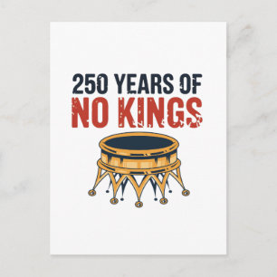 Carte Postale 250e anniversaire sans roi 4 juillet 1776-2026  