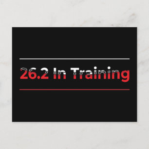 Carte Postale 26.2 en entraînement Course de marathon complet -