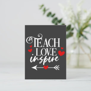 Carte Postale 2/2 Enseigner l'amour Inspirer Chemise maternelle 