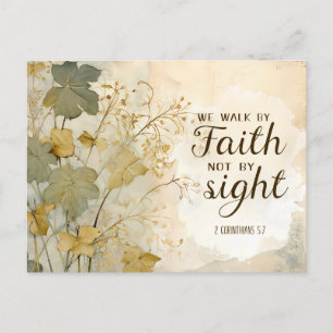 Carte Postale 2 Corinthiens 5:7 Nous marchons par la foi Bible V