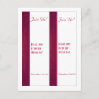 2 Mariages de grains de bois rose/blanc Signets