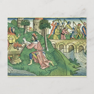 Carte Postale 2 Rois 16 9-16 Les habitants de Damas sont pris c