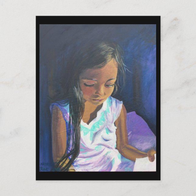 Carte postale 2 septembre : Girl Reading BRENNAN C (Devant)
