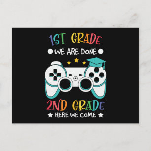 Carte Postale 2e année Nous venons Vidéo Jeu Retour à l'école