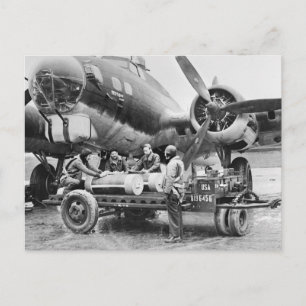 Carte Postale 2ÈME GUERRE MONDIALE Avion et équipage : années 19