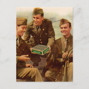 Carte Postale 2ème guerre mondiale et soldats des années 1940 av