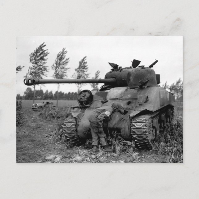 Carte Postale 2ÈME GUERRE MONDIALE KIA British Firefly Tank, Hol (Devant)