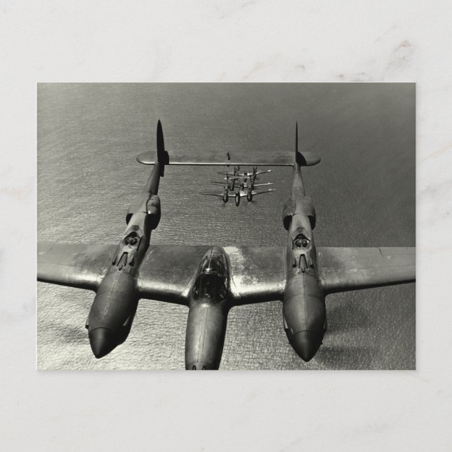 Carte Postale 2ÈME GUERRE MONDIALE P-38 Éclairages (Devant)