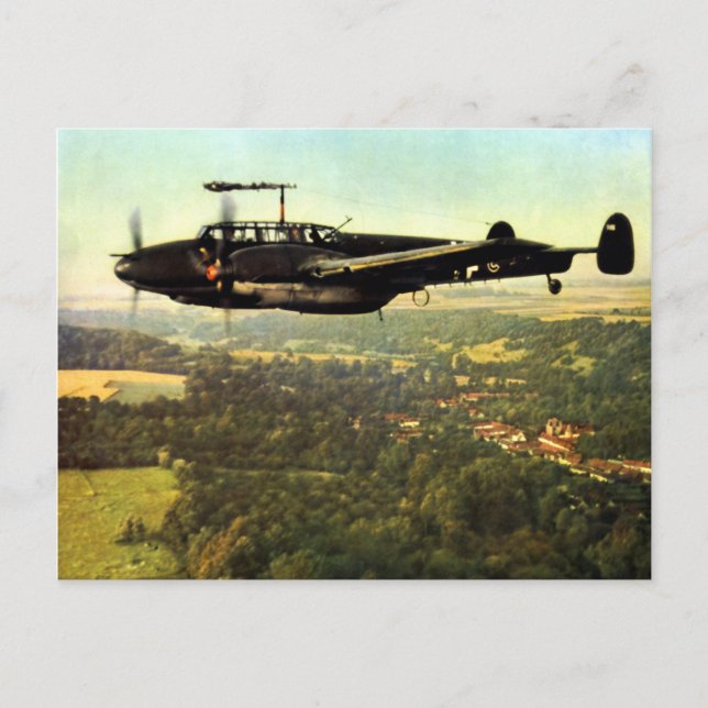 Carte Postale 2ÈME GUERRE MONDIALE trois allemand Bf-110 (Devant)