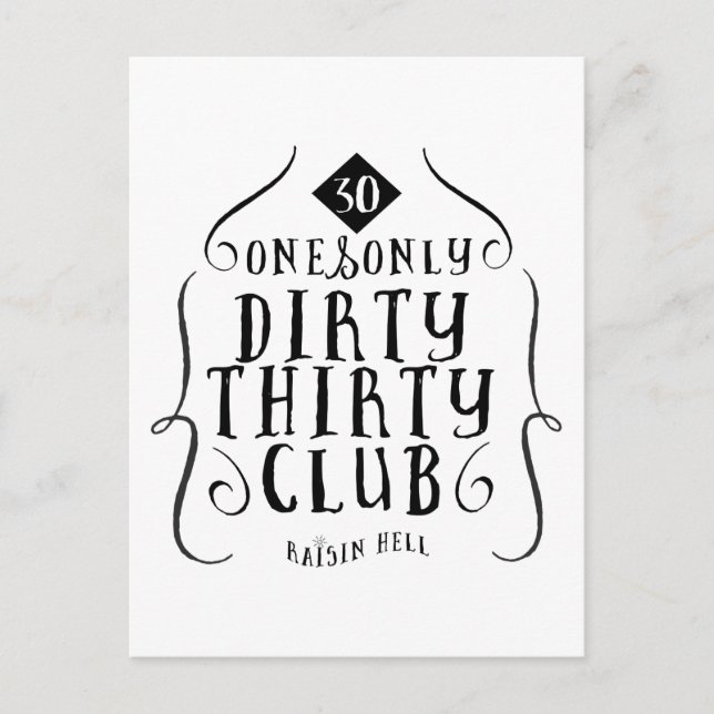 Carte Postale 30 Anniversaire 30 Ans Sale 30 (Devant)