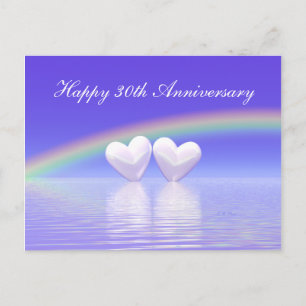 Carte Postale 30e anniversaire Pearl Hearts