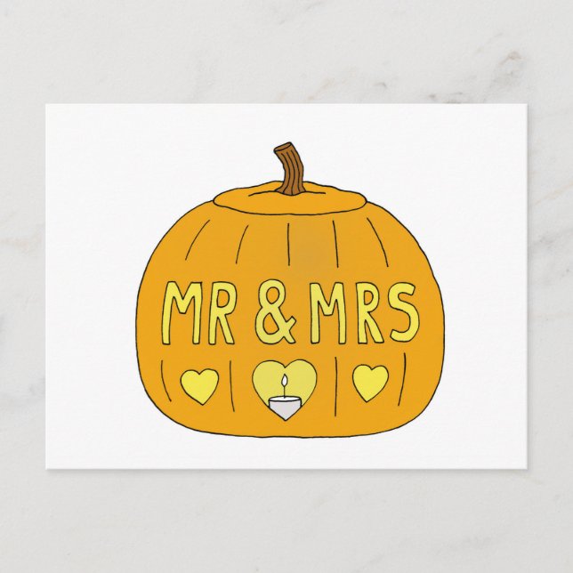 Carte Postale 31 octobre Anniversaire du Mariage d'Halloween (Devant)