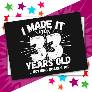 Carte Postale 33 Ans Mème sarcastique vieux drôle 33ème annivers