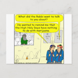 Carte Postale 361 jours saints cartoon