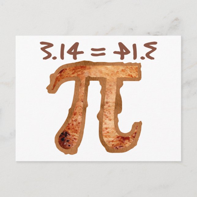 CARTE POSTALE 3,14 = PI.E (Devant)