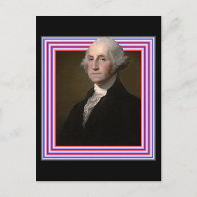 CARTE POSTALE 3D GEORGE WASHINGTON (Devant)