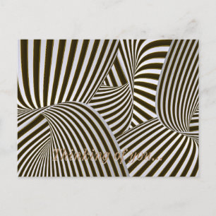 Carte postale 3D Réflexions abstraites Vous pensan