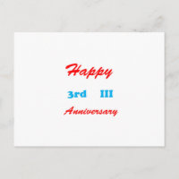 3e ANNIVERSAIRE heureux CADEAUX DE RETOUR porte - 