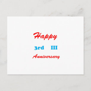 Carte Postale 3e ANNIVERSAIRE heureux RETOUR DONS porte - clé II
