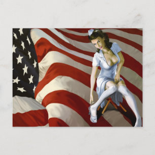 Carte Postale 40's Pinups, Postcard