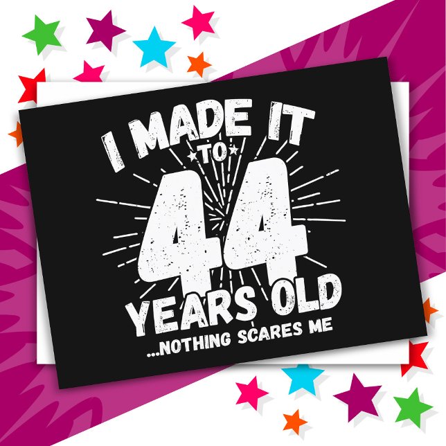 Carte Postale 44 ans drôle mème anniversaire 44 ans (Créateur téléchargé)