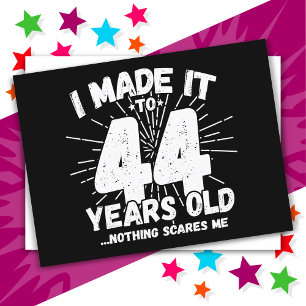 Carte Postale 44 ans drôle mème anniversaire 44 ans