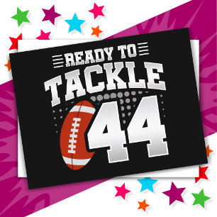 Carte Postale 44 ans Tackle Football Party 44e anniversaire