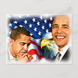 Carte Postale 44ème et 45ème Président Barack Obama_
