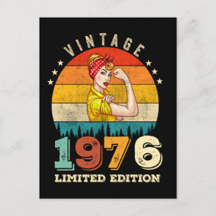 Carte Postale 47 Ans 1976 Femmes Vintages 47e anniversaire Cadea
