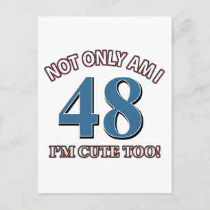 Carte Postale 48 ans Anniversaire