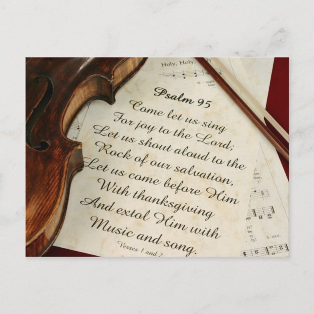 carte postale 48 de musique (Devant)