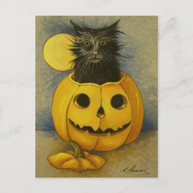 Carte postale 4919 Black Magic Kitty (Devant)