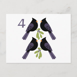 Carte Postale 4 Appels d'oiseaux